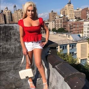 Beautiful white summer shorts